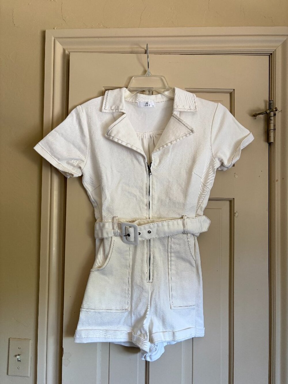 Ivory Habit Boutique Denim Romper